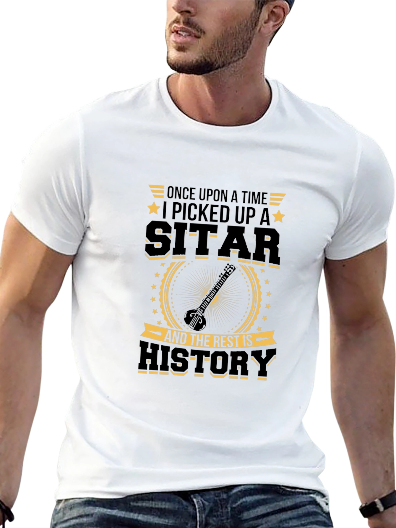 Sitar Player T-Shirt - Music History Tee