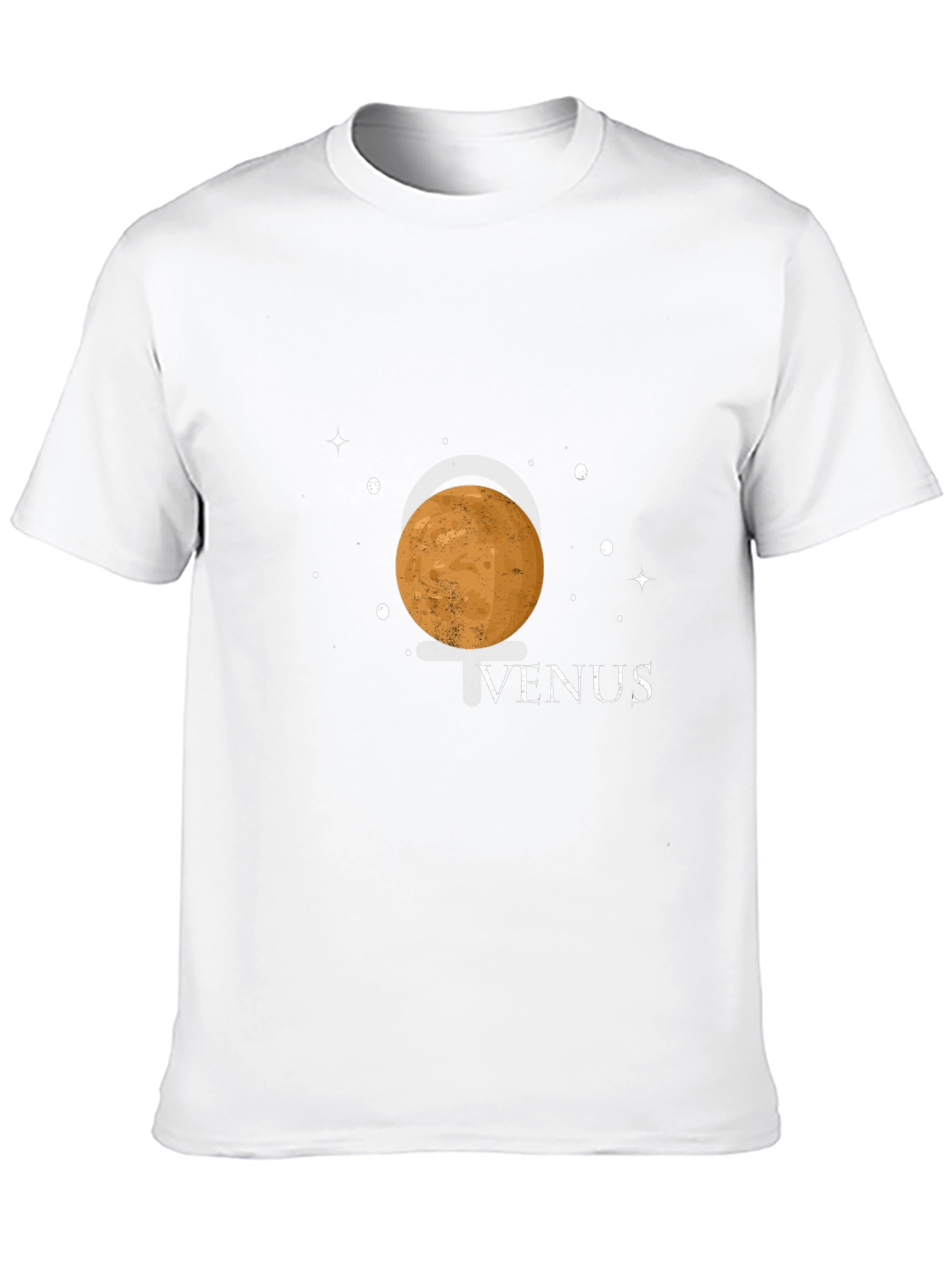 Venus Planet Graphic Tee - Black Cotton Blend Shirt