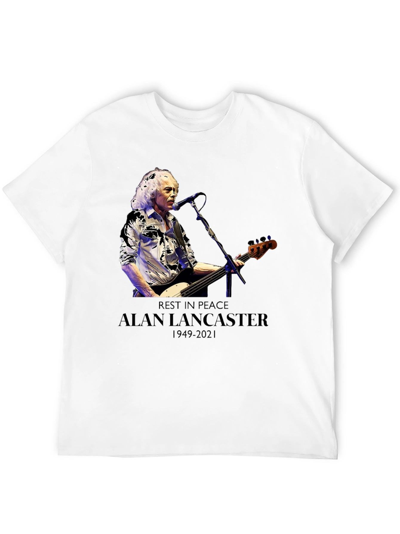 Alan Lancaster Tribute T-Shirt - Rest In Peace 1949-2021