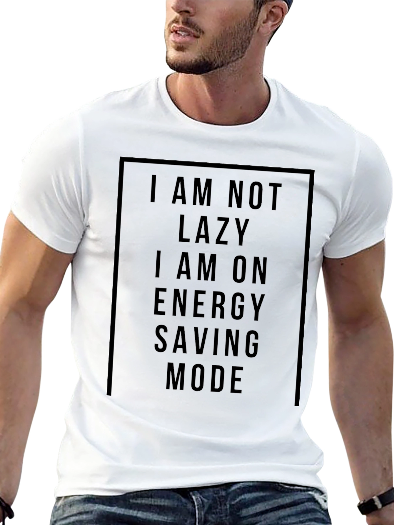 Energy Saving Mode Black T-Shirt
