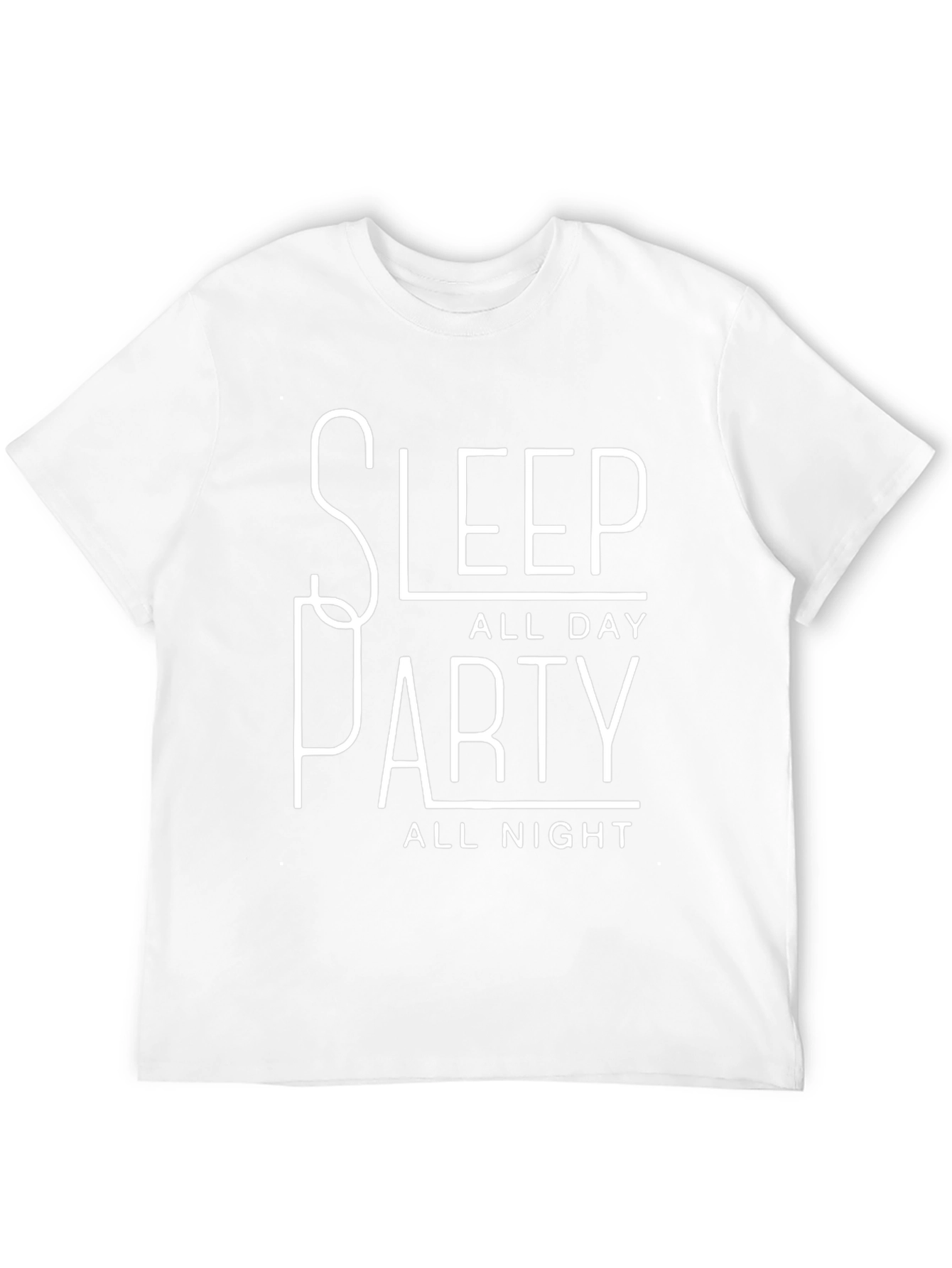 Sleep All Day Party All Night Black T-Shirt