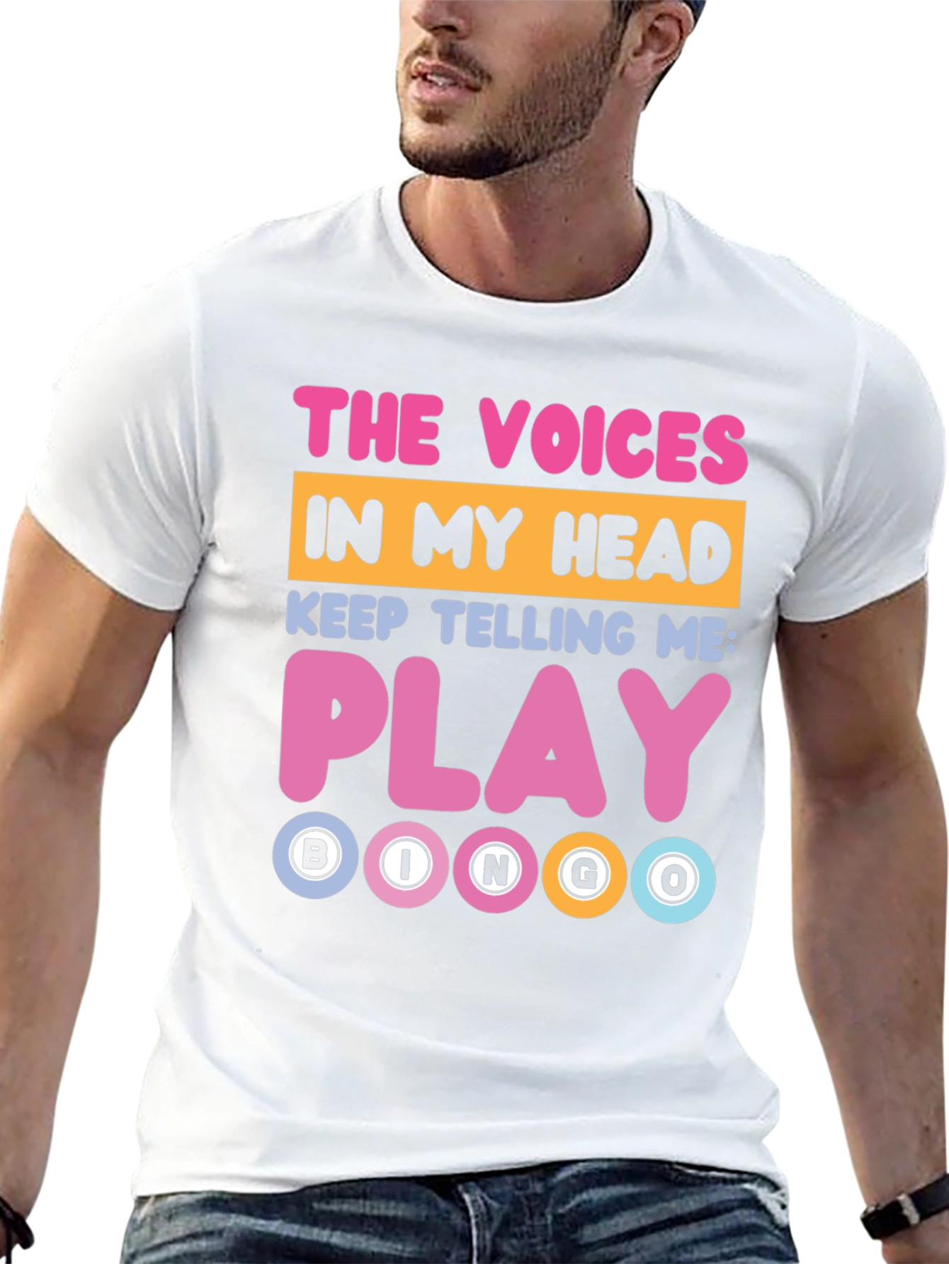Funny Bingo T-Shirt: The Voices Say Play!