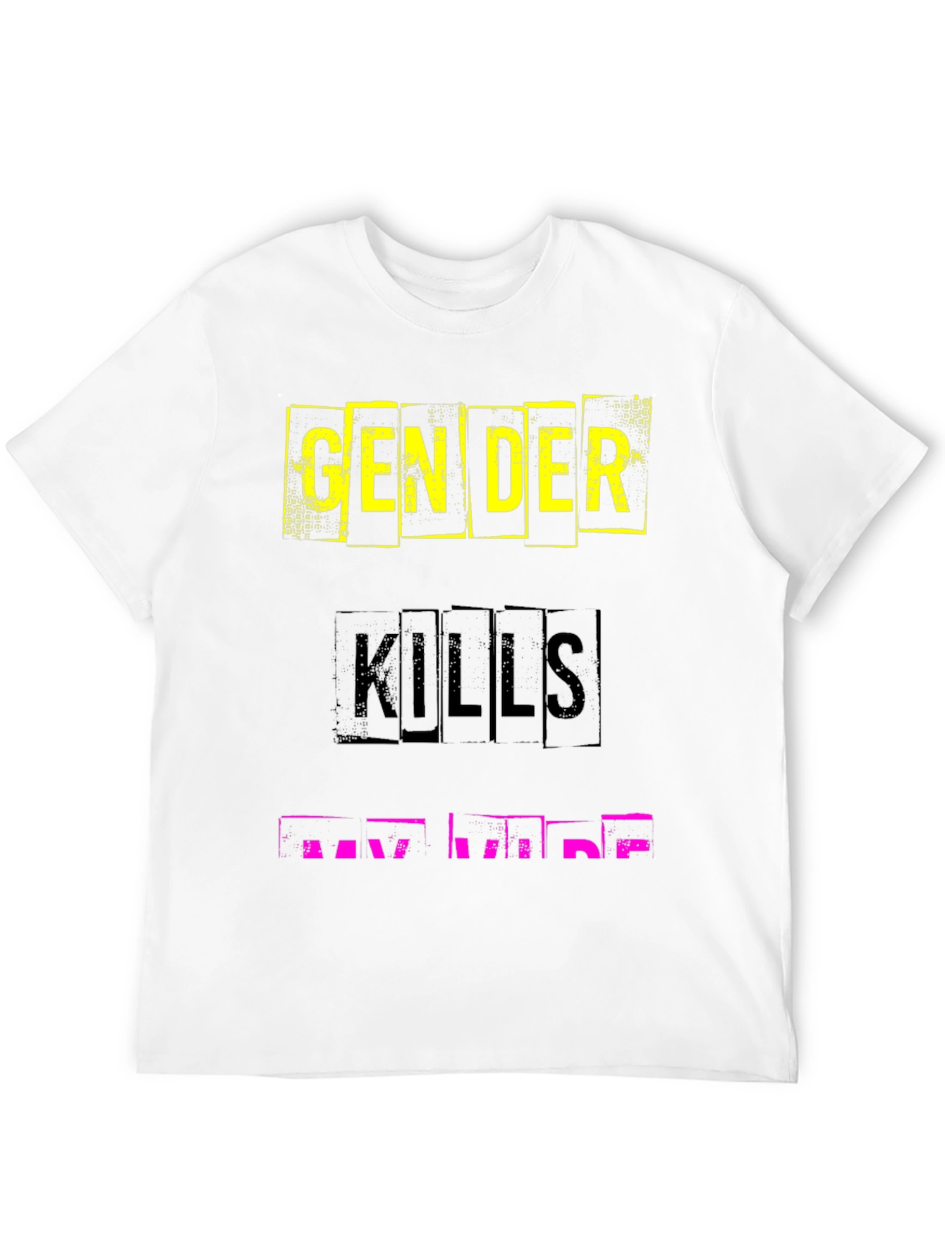 Edgy Graphic Tee - Gender Kills My Vibe
