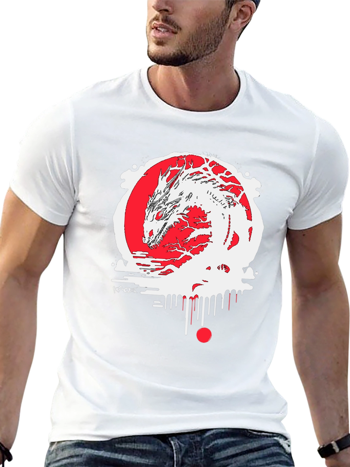 Dragon Graphic Black Tee - Urban Style