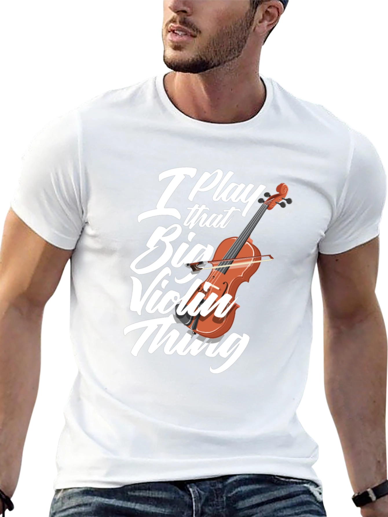 I Play That Big Violin Thing Black T-Shirt