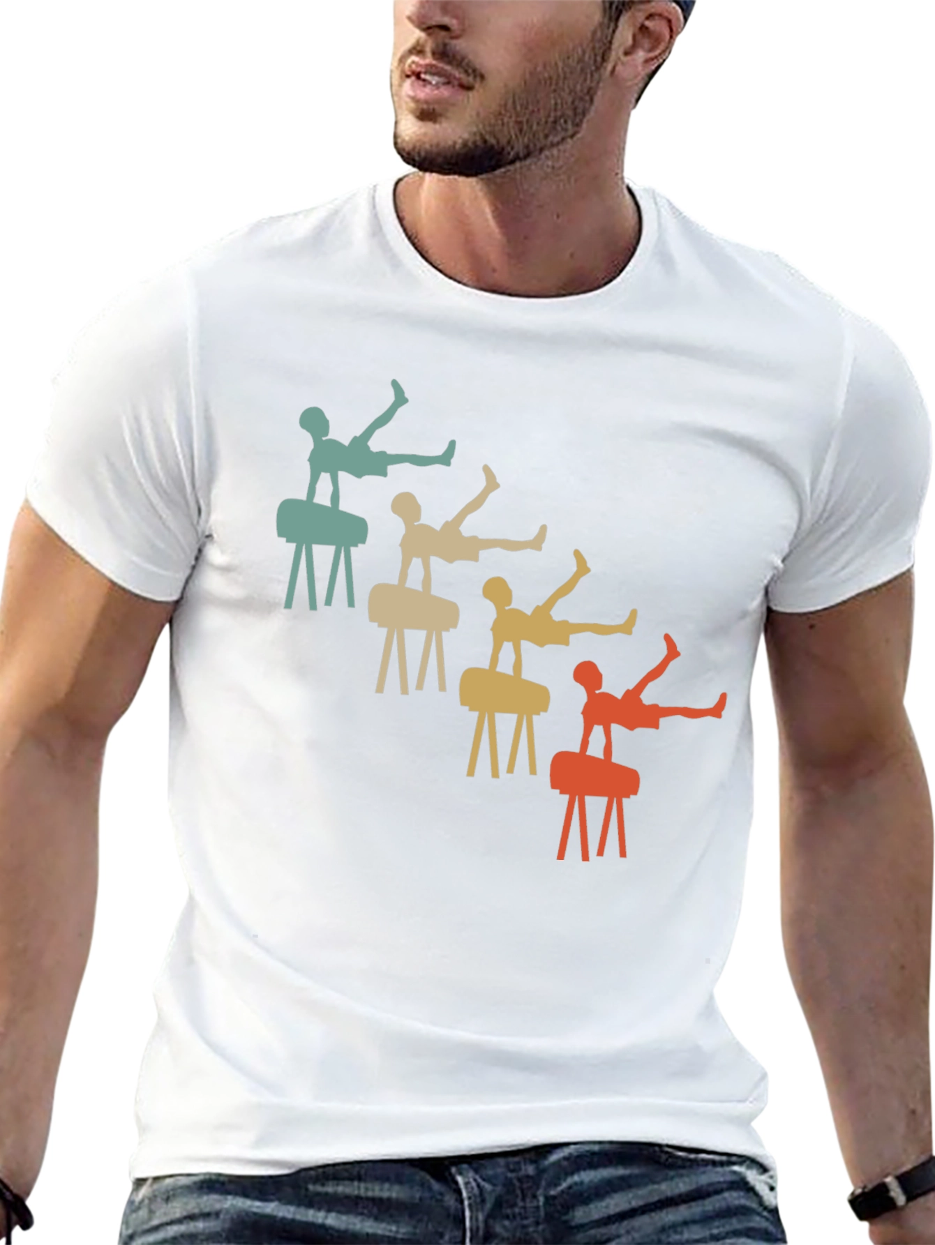 Retro Gymnastics T-Shirt Pommel Horse Tee