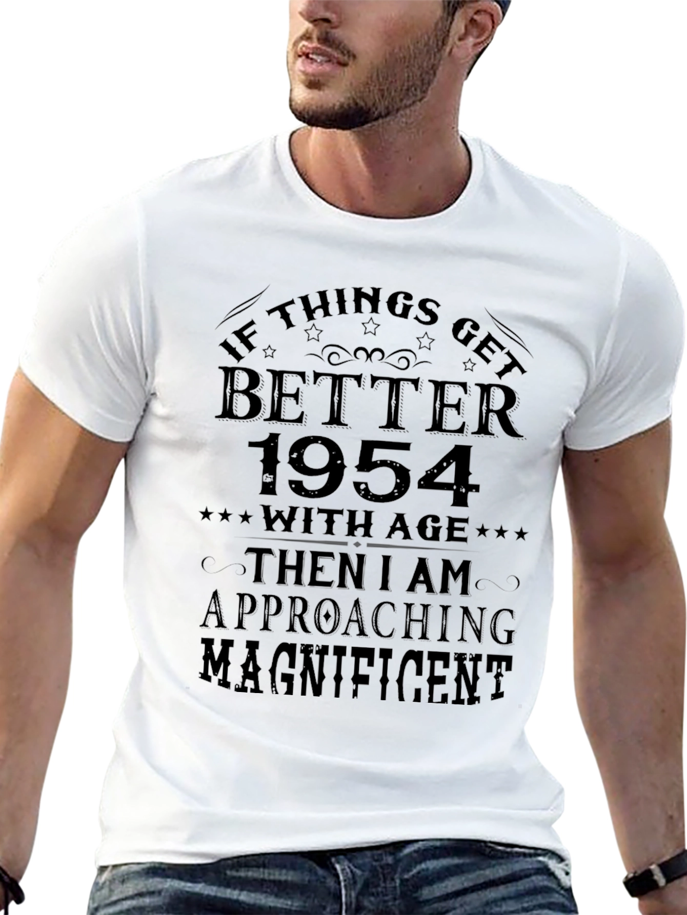 Better with Age 1954 Graphic Tee - Black