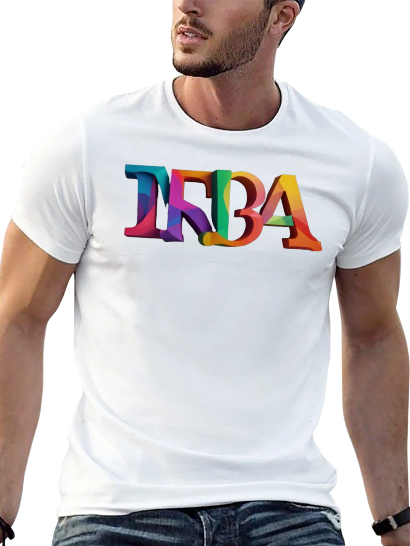Colorful TFBA Graphic T-Shirt