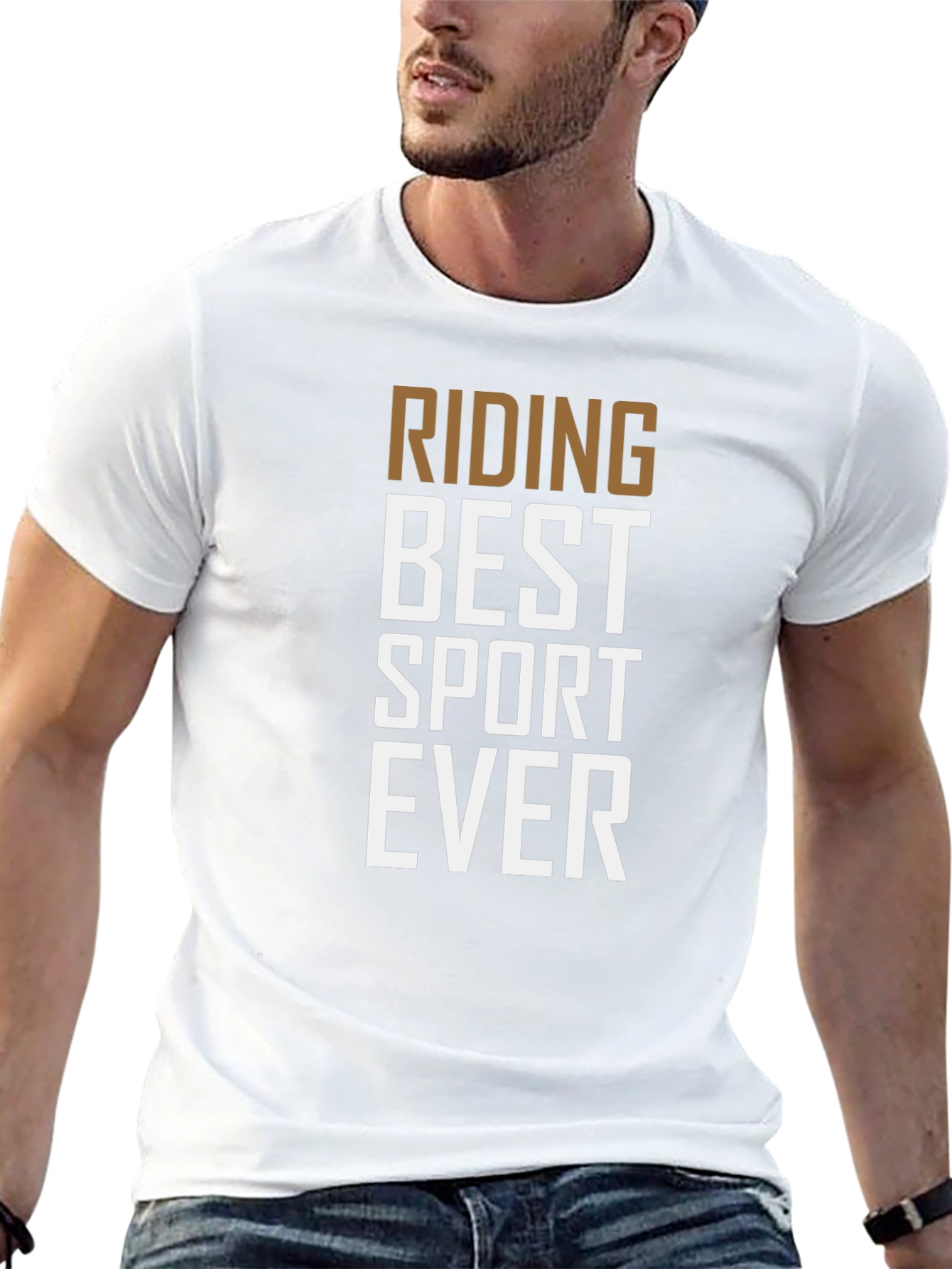 Riding Best Sport Ever Graphic Tee - Black