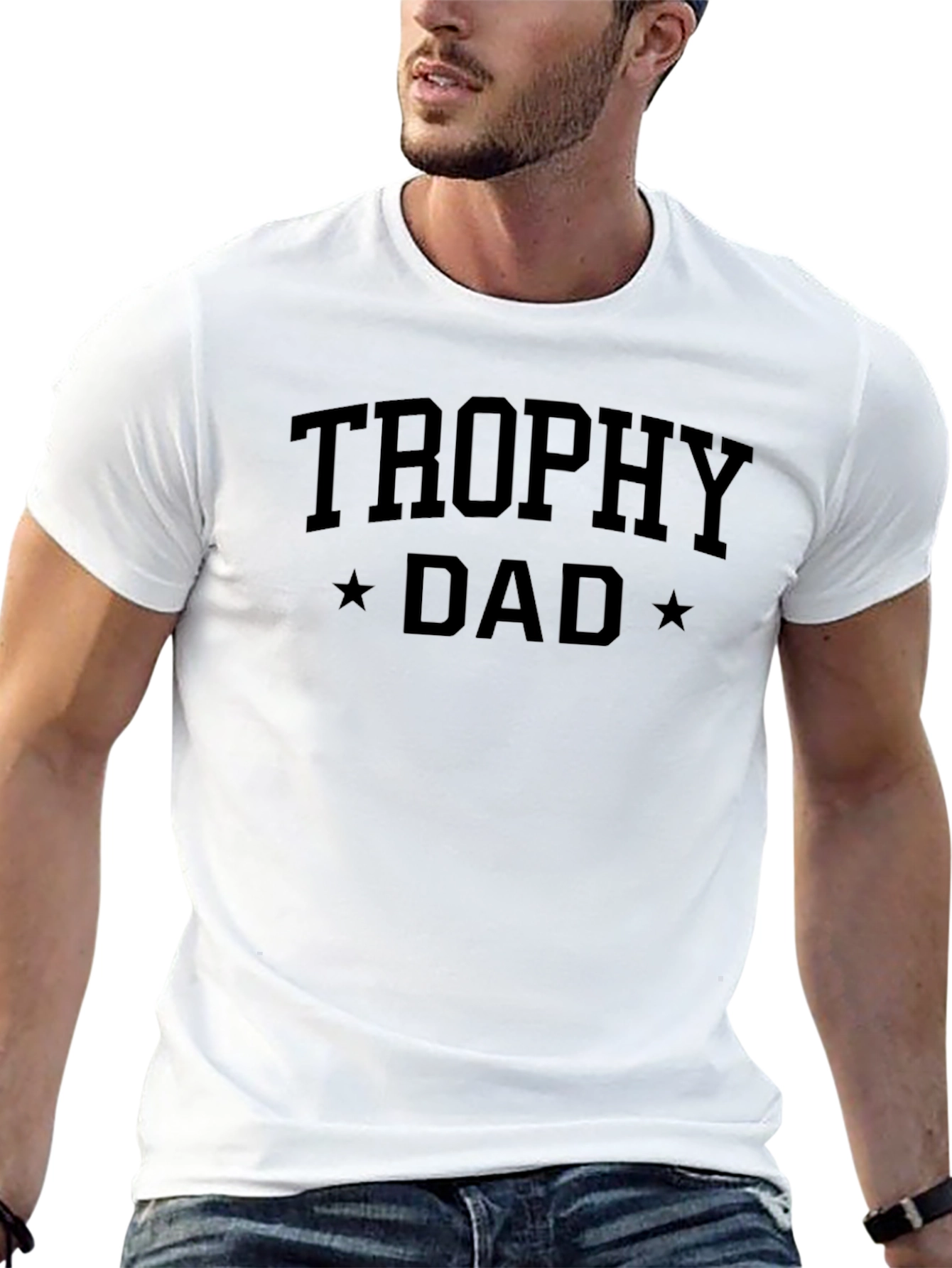 Trophy Dad Graphic T-Shirt - Mens Crew Neck Tee
