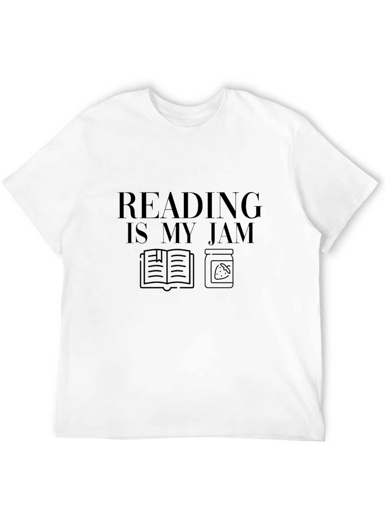 Reading Is My Jam Black Graphic T-Shirt