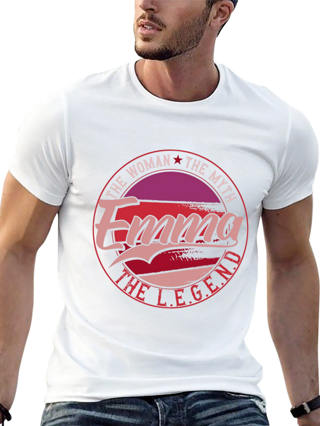 Emma The Woman The Myth The Legend Black T-Shirt