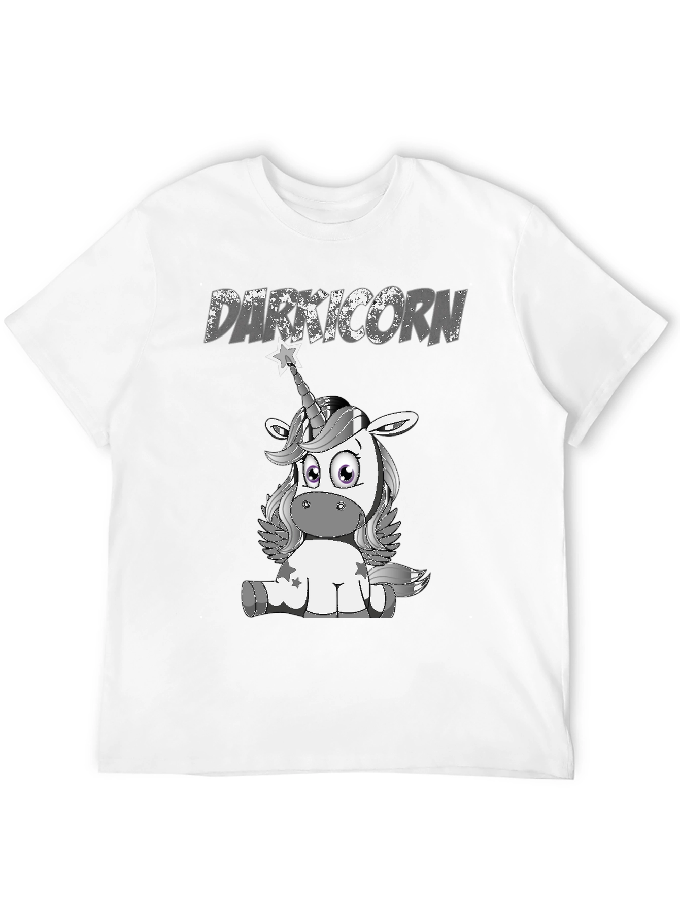 Dark Unicorn Graphic T-Shirt - Black