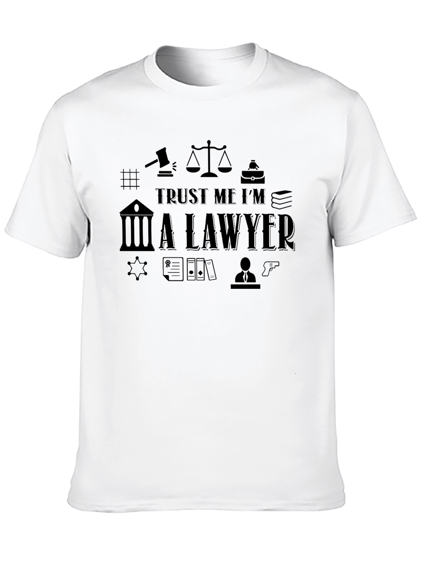 Trust Me Im A Lawyer Black T-Shirt