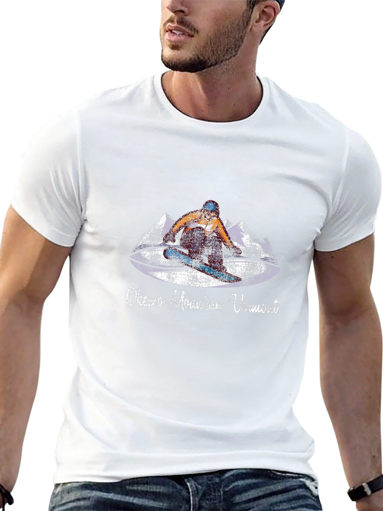 Okemo Mountain Vermont Snowboarder Graphic Tee