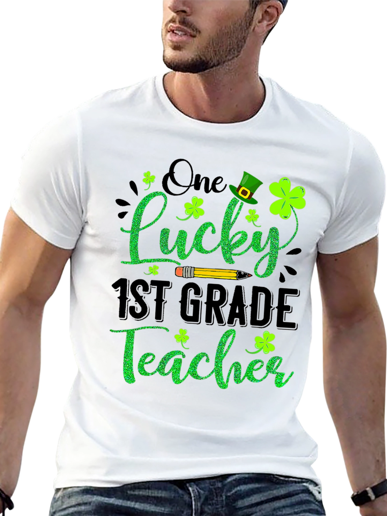 Lucky 1st Grade Teacher St. Patricks Day T-Shirt