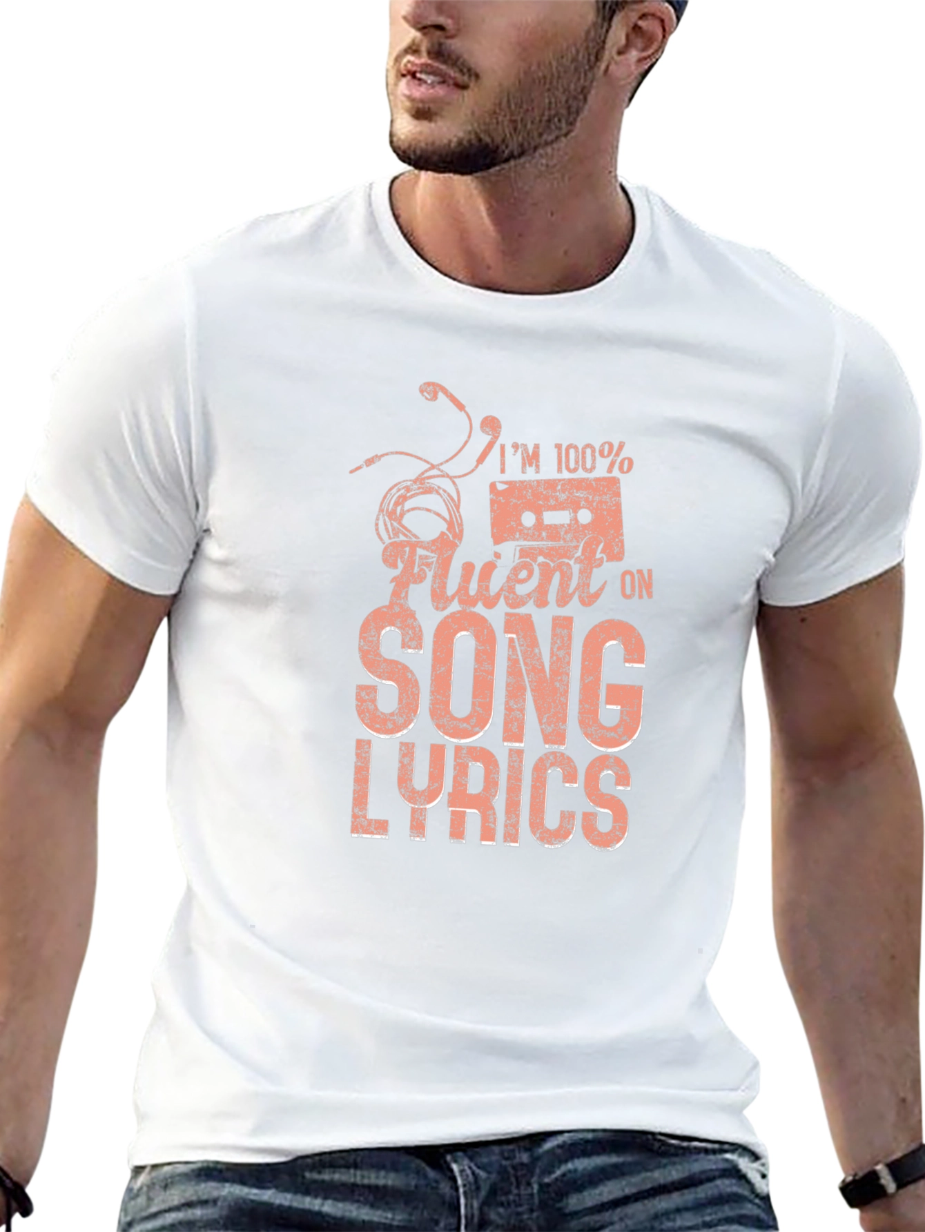 Im 100% Fluent in Song Lyrics Graphic T-Shirt