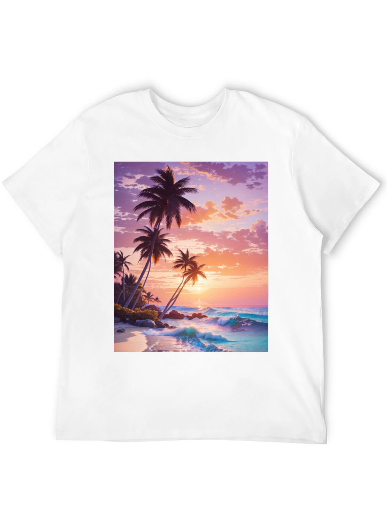 Sunset Palm Tree Graphic Tee