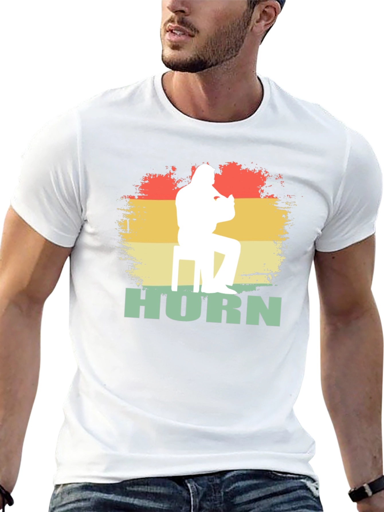 Horn Player Graphic T-Shirt