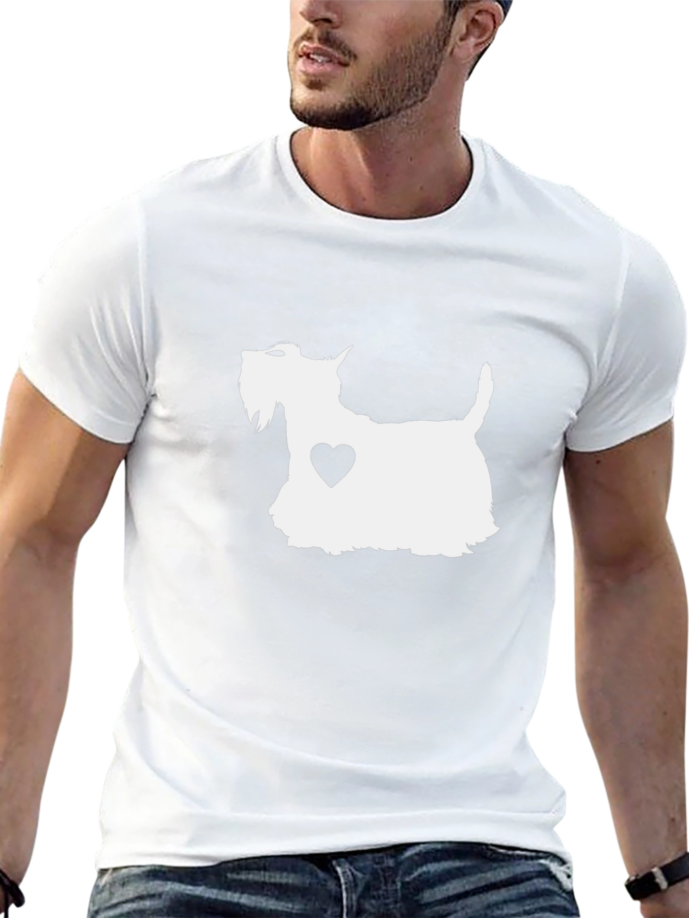 Dog Heart T-Shirt: Trendy Casual Tee