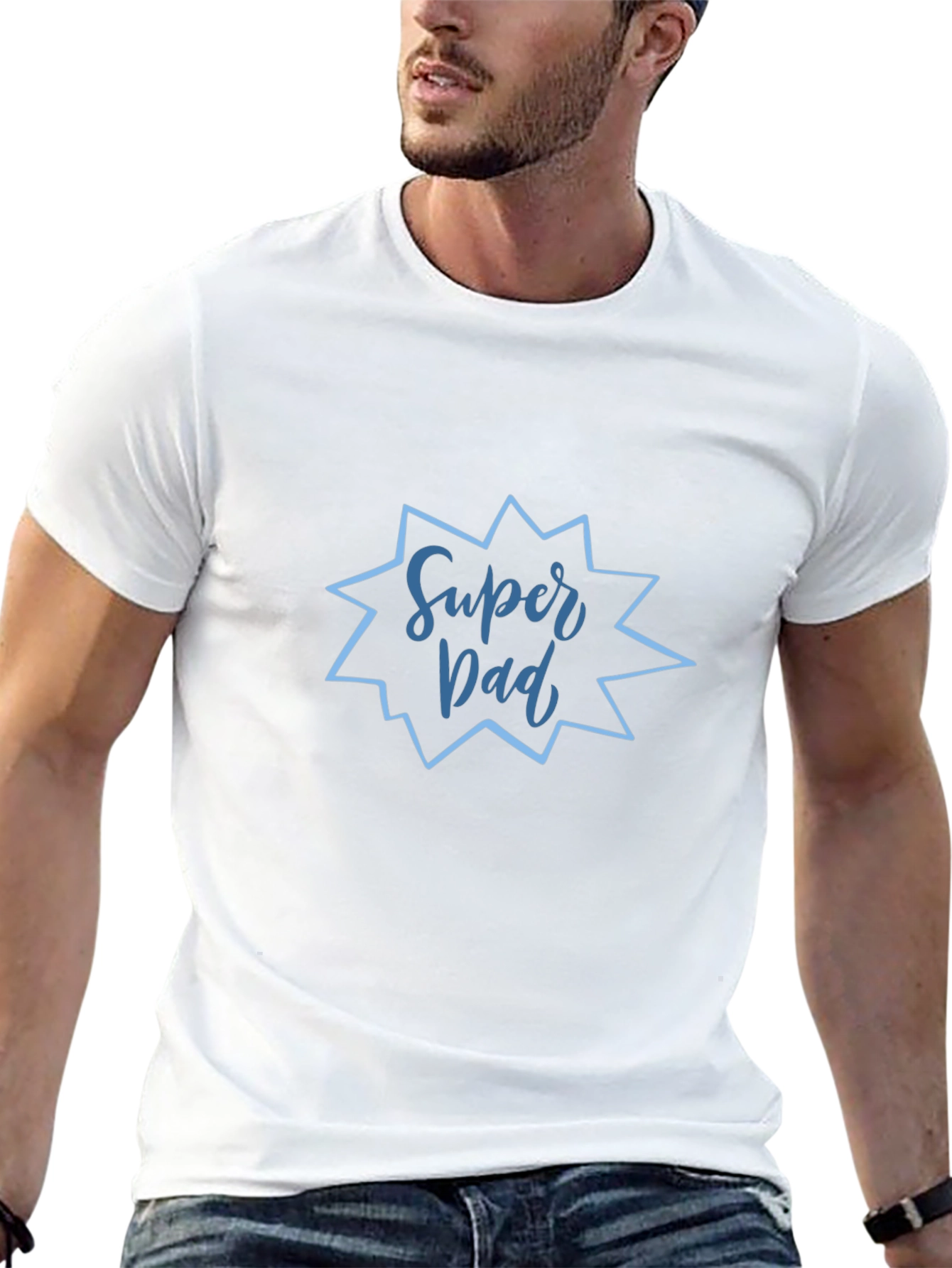 Super Dad Graphic T-Shirt - Black