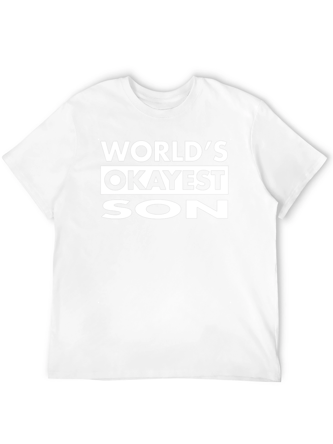 Worlds Okayest Son - Funny Graphic Tee