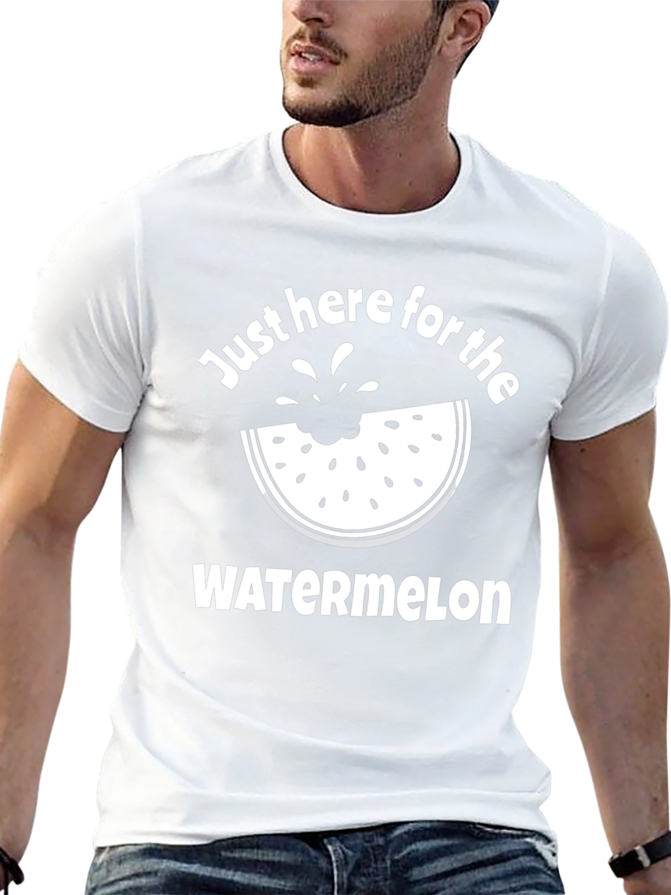 Just Here for the Watermelon Graphic Tee