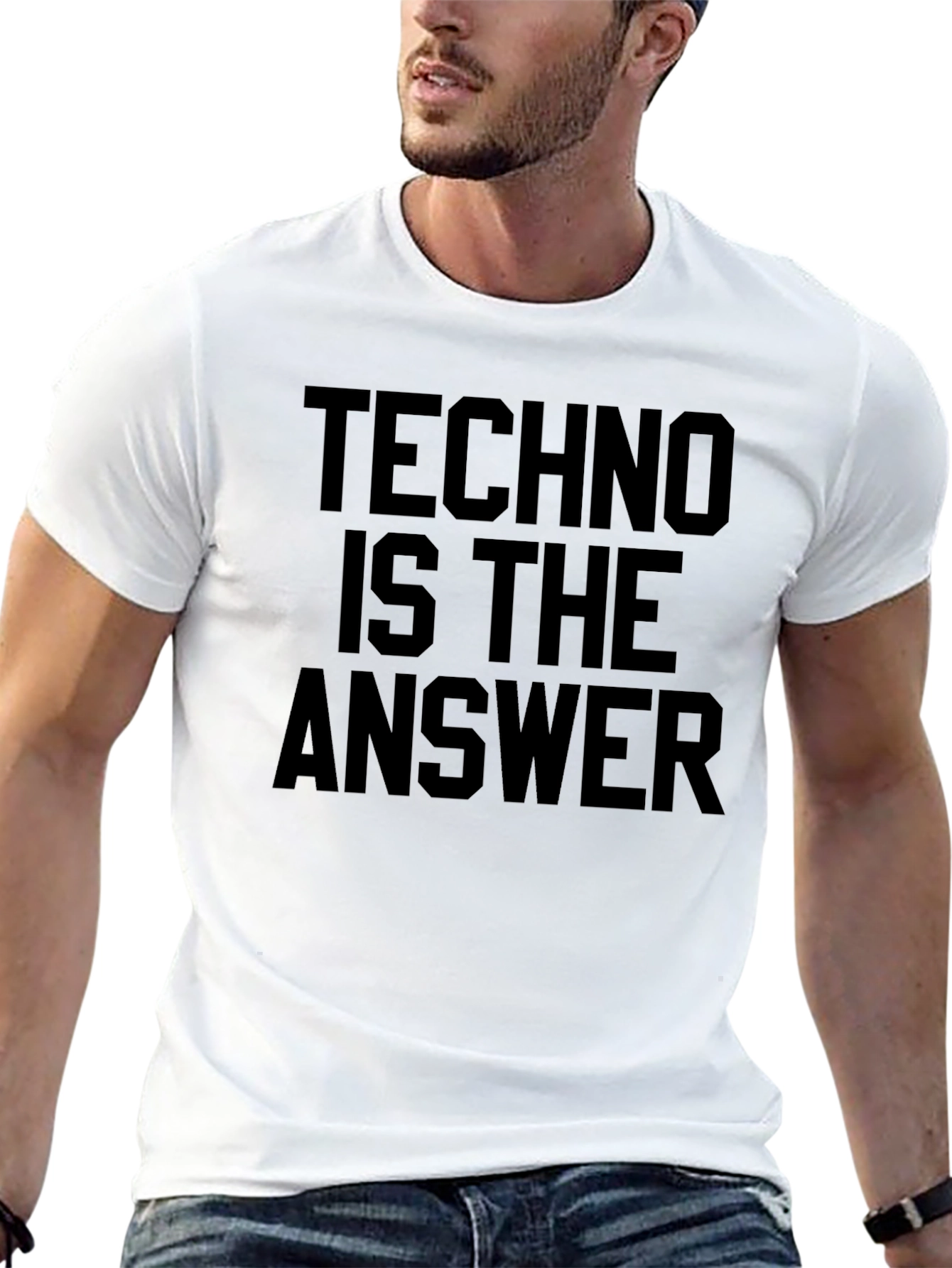 Techno Is The Answer Graphic T-Shirt
