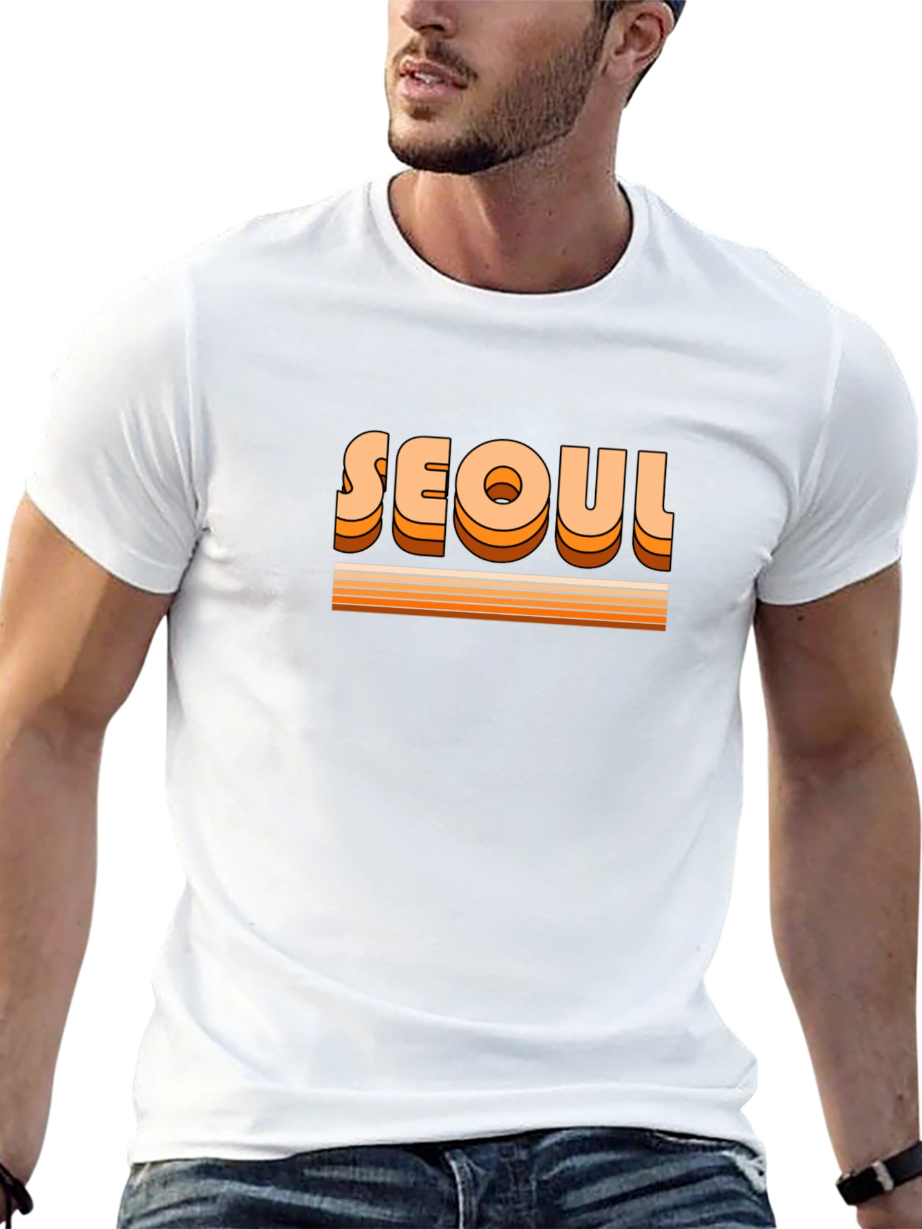 Retro Seoul Graphic Tee - Classic Style
