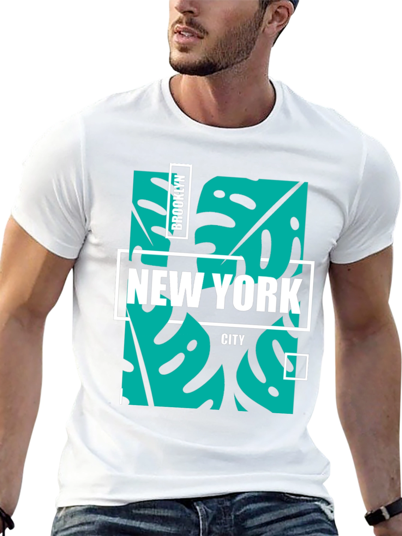 Brooklyn New York City Graphic Tee - Black