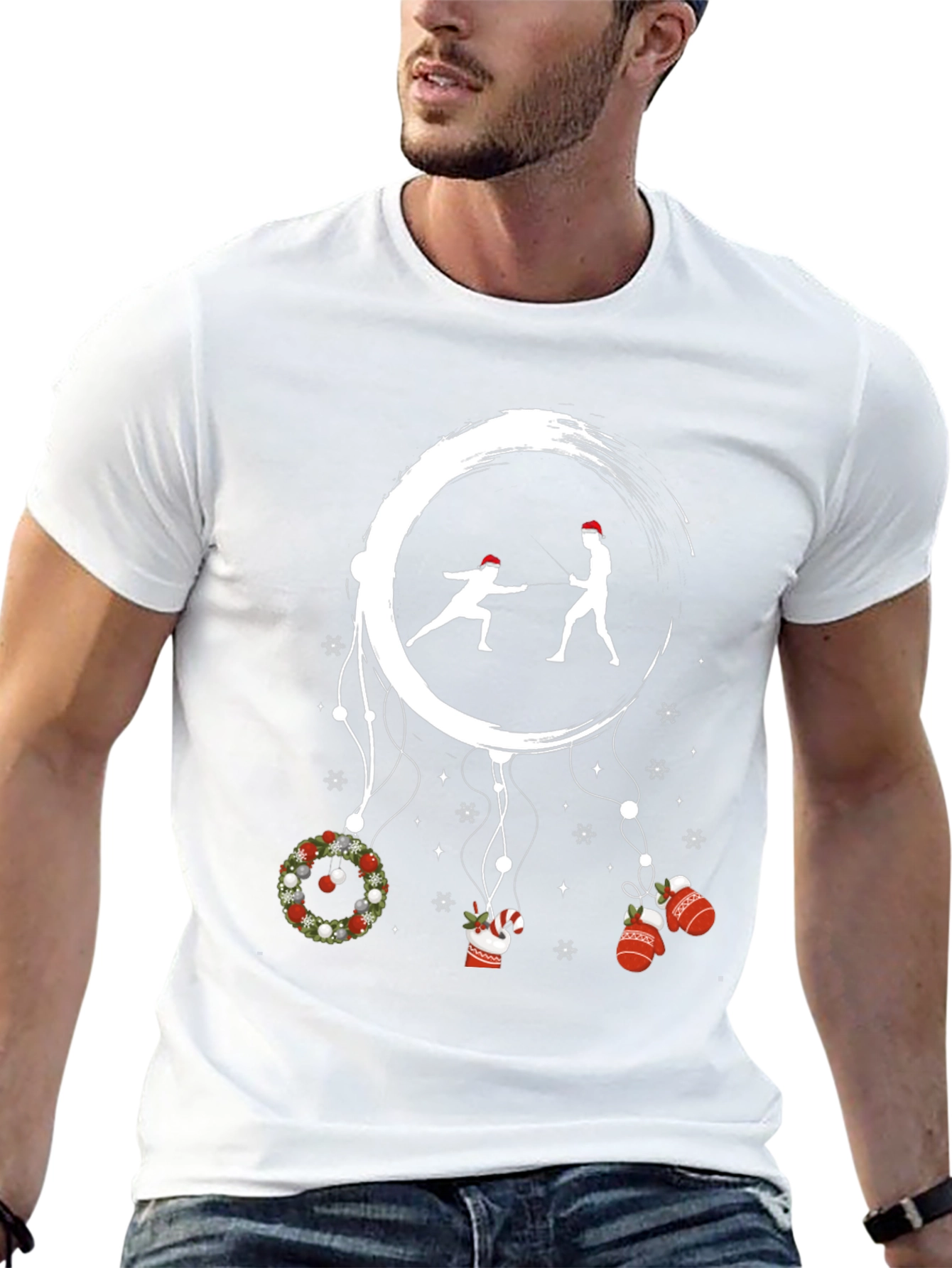 Holiday Fencing Graphic Tee