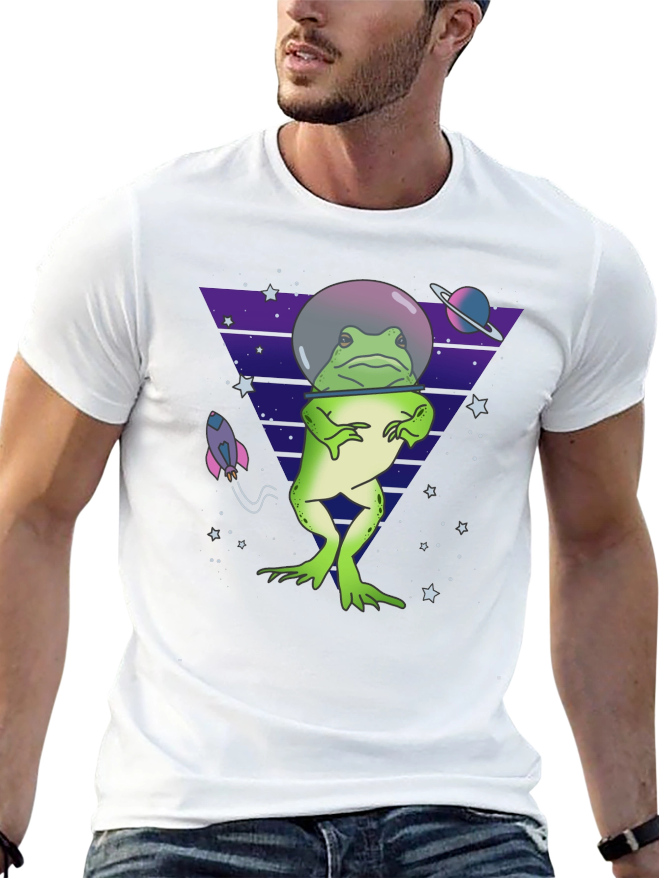 Space Frog T-Shirt - Quirky & Fun Design