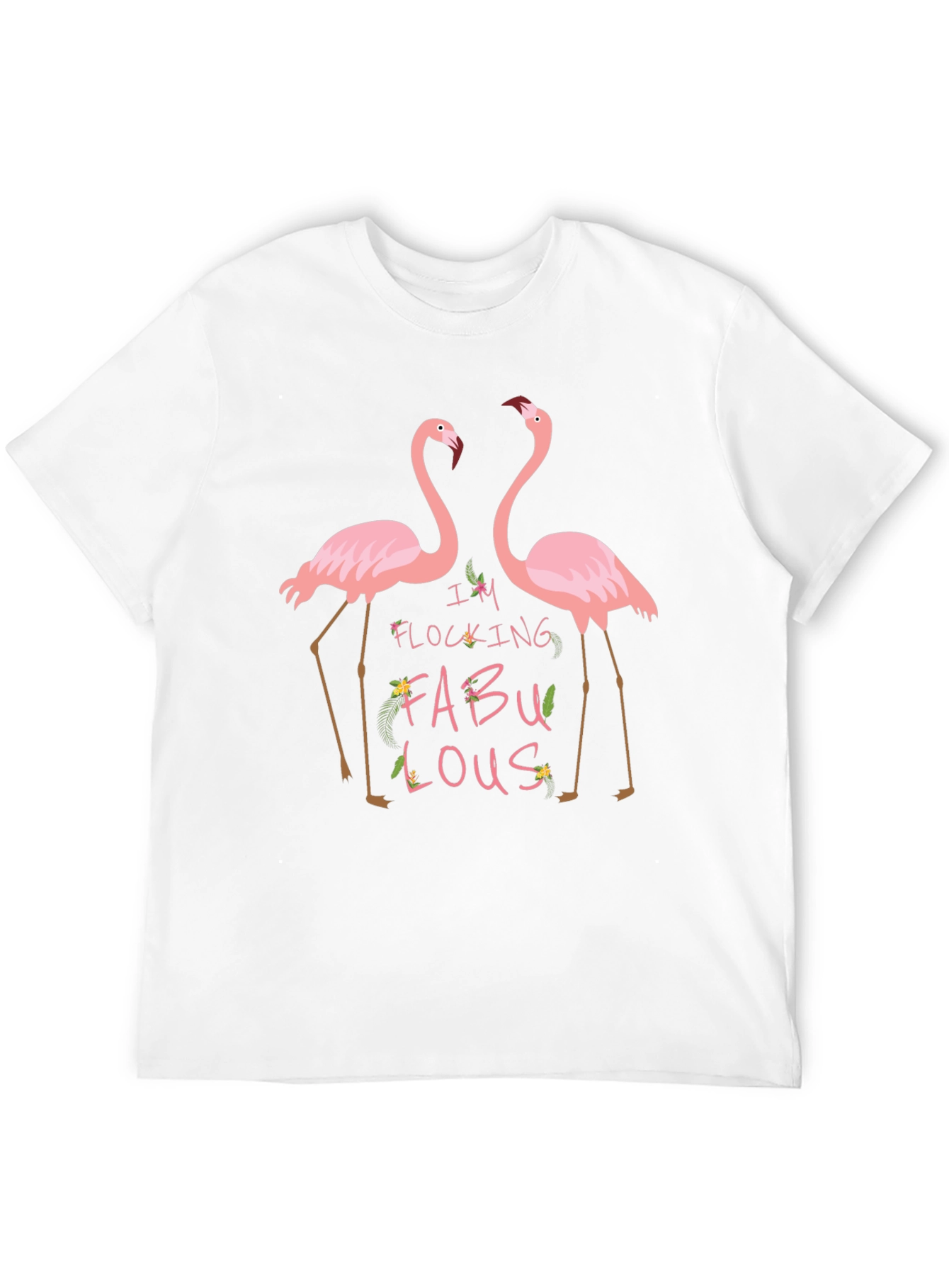 Flocking Fabulous Flamingo Graphic Tee
