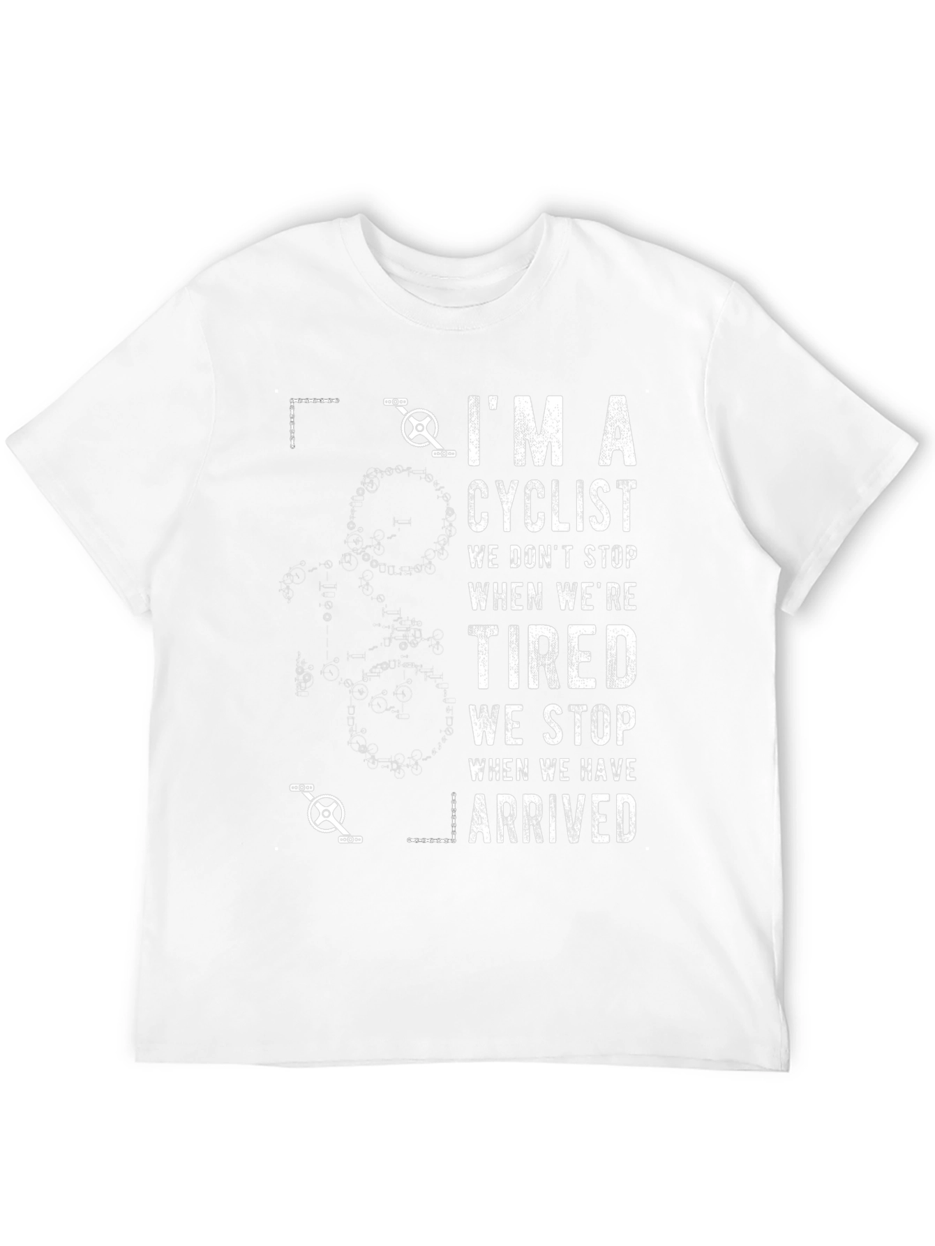 Cyclist Graphic T-Shirt - Never Quit Riding