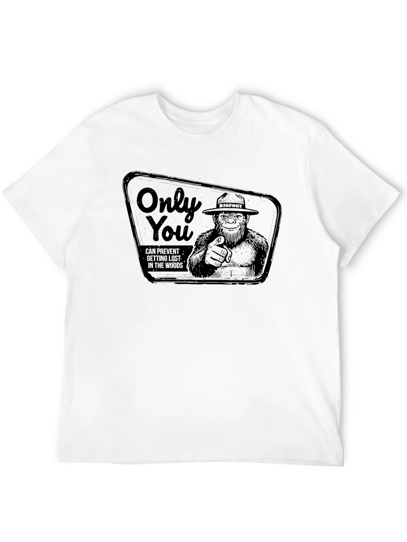 Bigfoot Only You Graphic T-Shirt - Black
