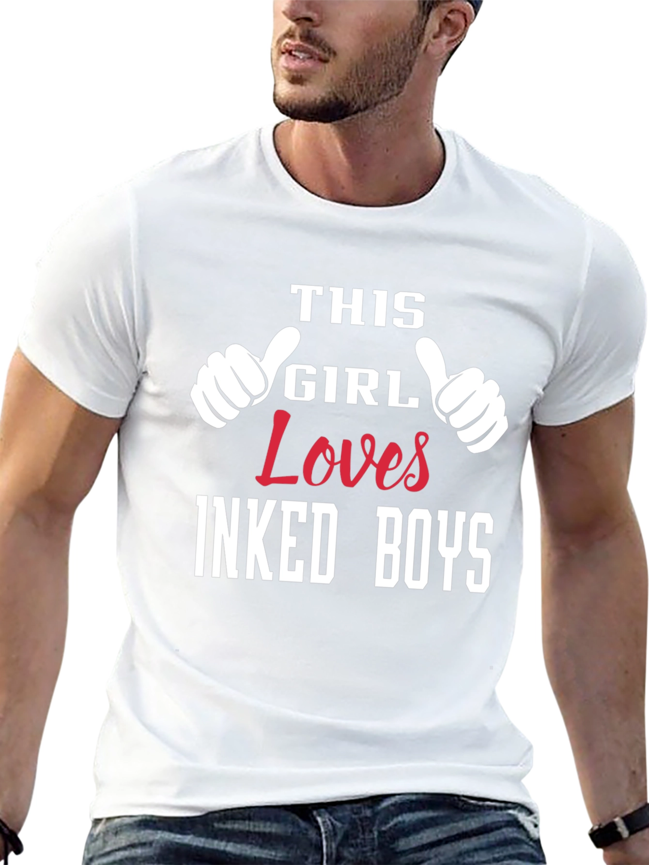 This Girl Loves Inked Boys Graphic T-Shirt