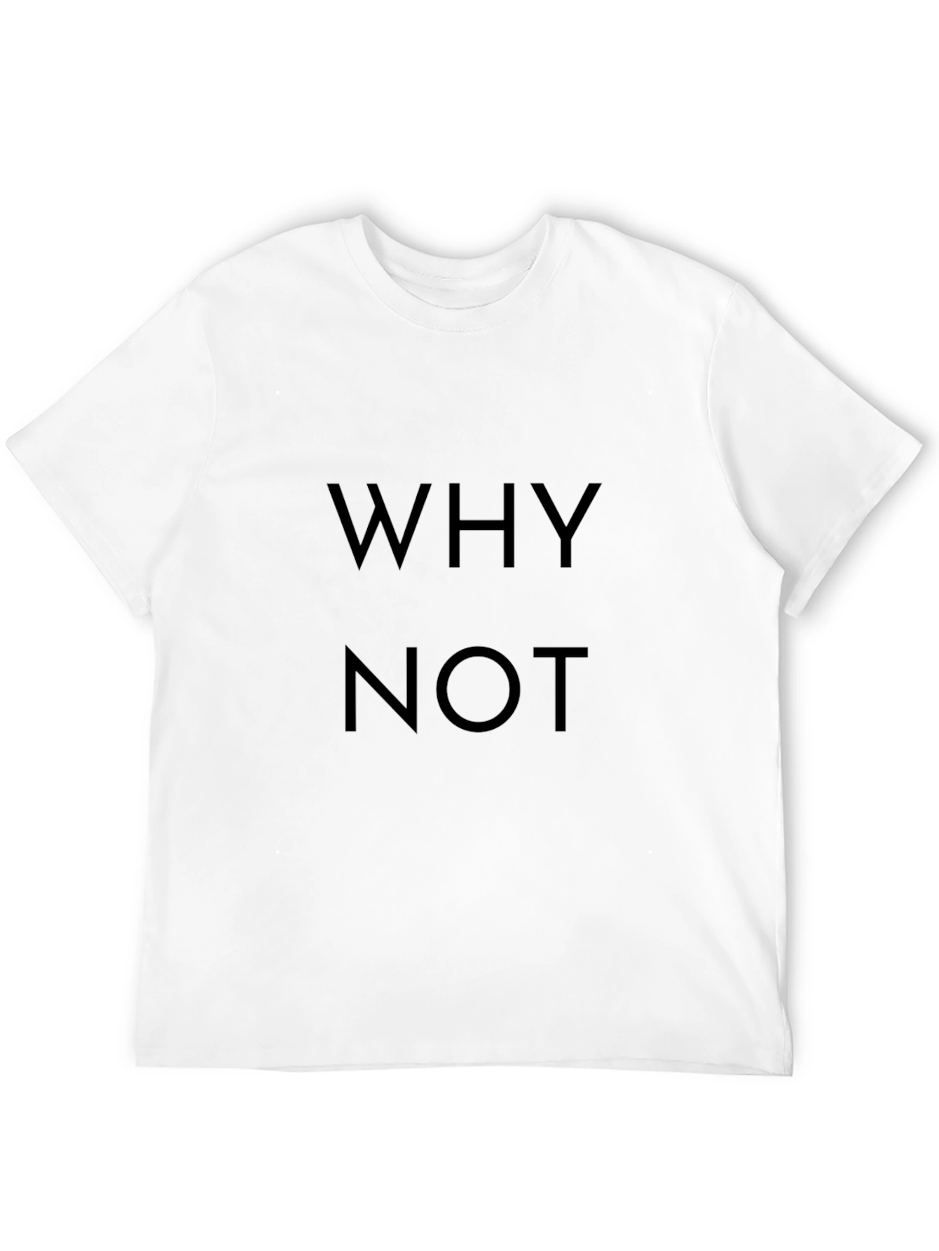 Why Not Black Graphic Tee - Casual Menswear