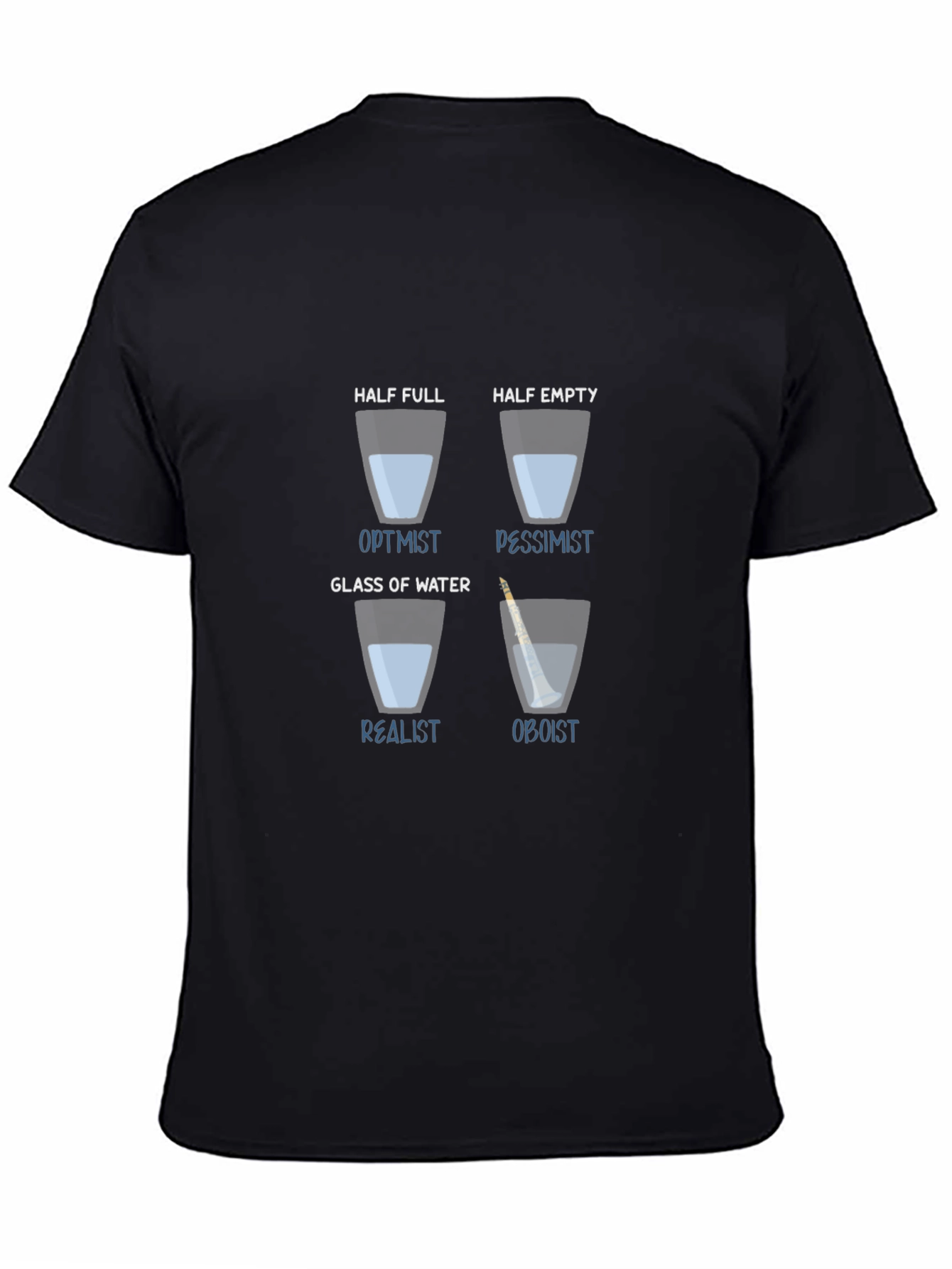 Optimist Pessimist Realist Oboist T-Shirt