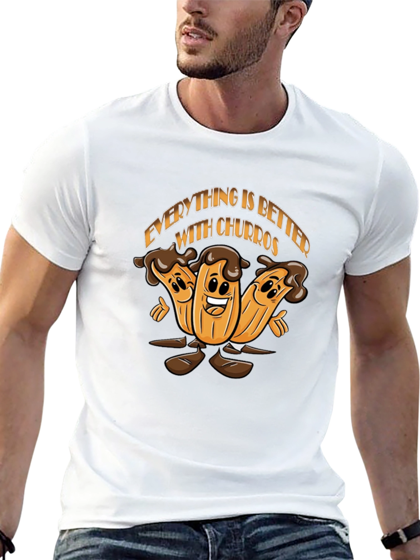 Everything is Better With Churros Black T-Shirt