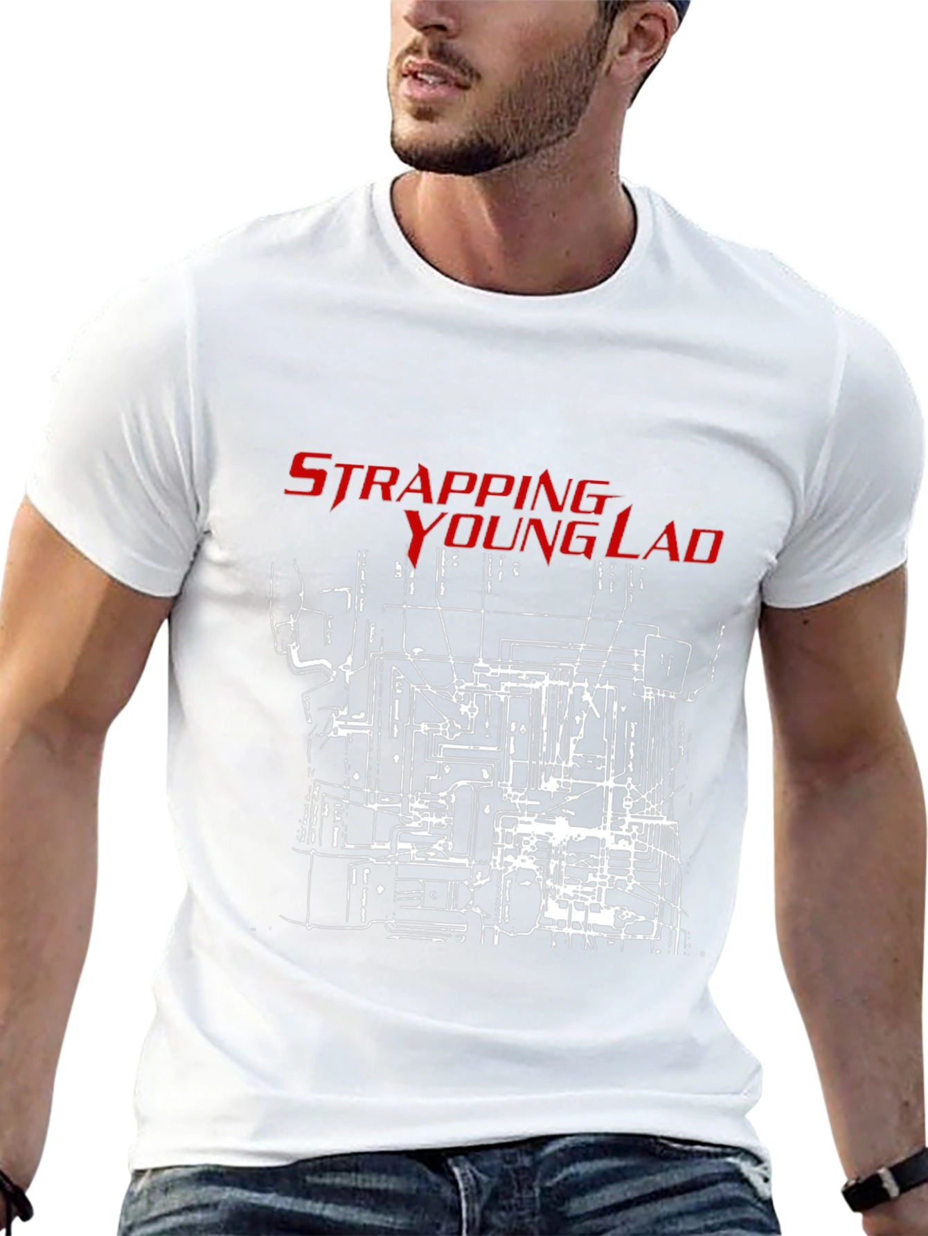 Strapping Young Lad Graphic T-Shirt - Black