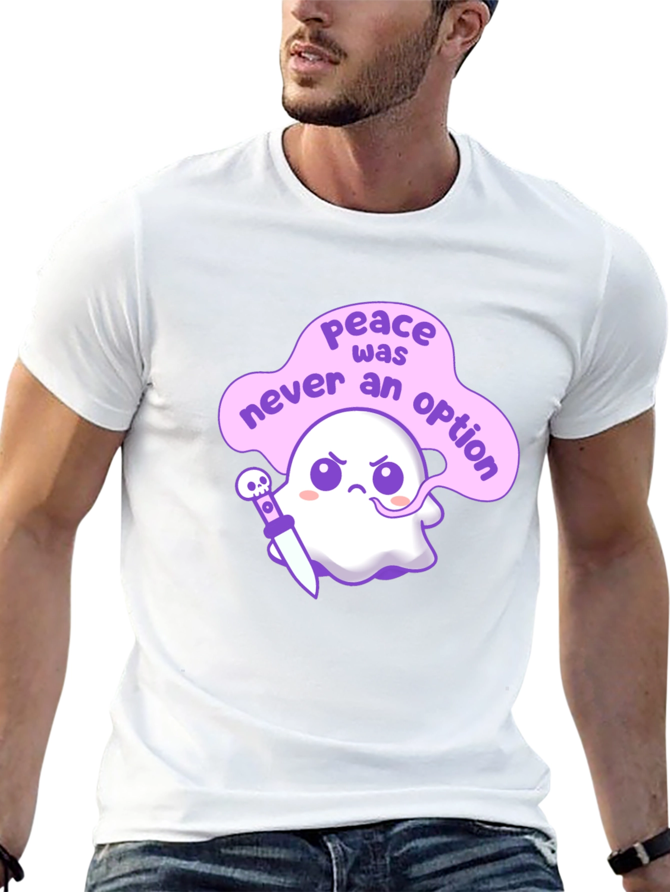 Peace Was Never an Option Ghost T-Shirt