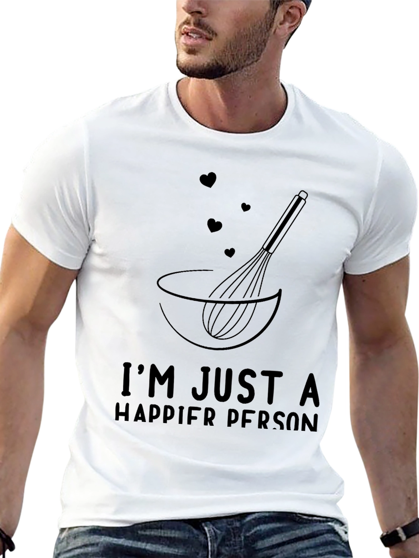 Happier Person Baking T-Shirt