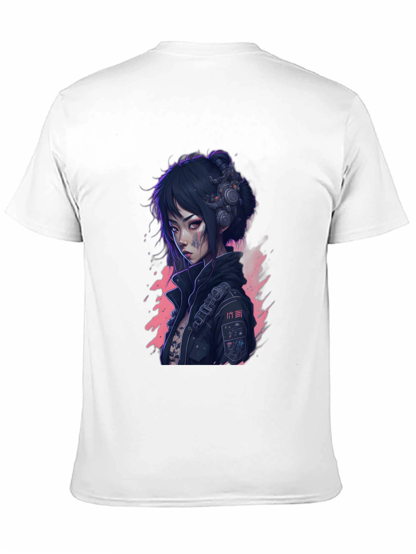 Cyberpunk Anime Girl T-Shirt - Unique Graphic Tee