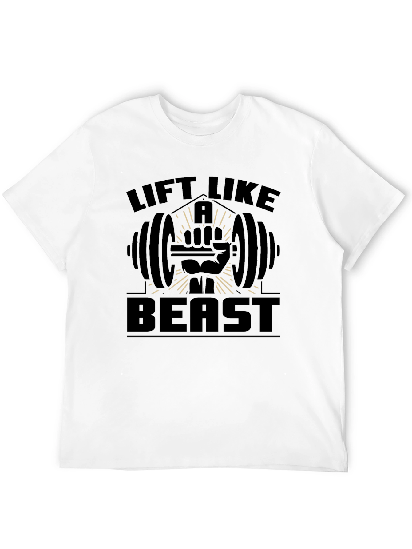 Lift Like A Beast Black T-Shirt Gym Workout