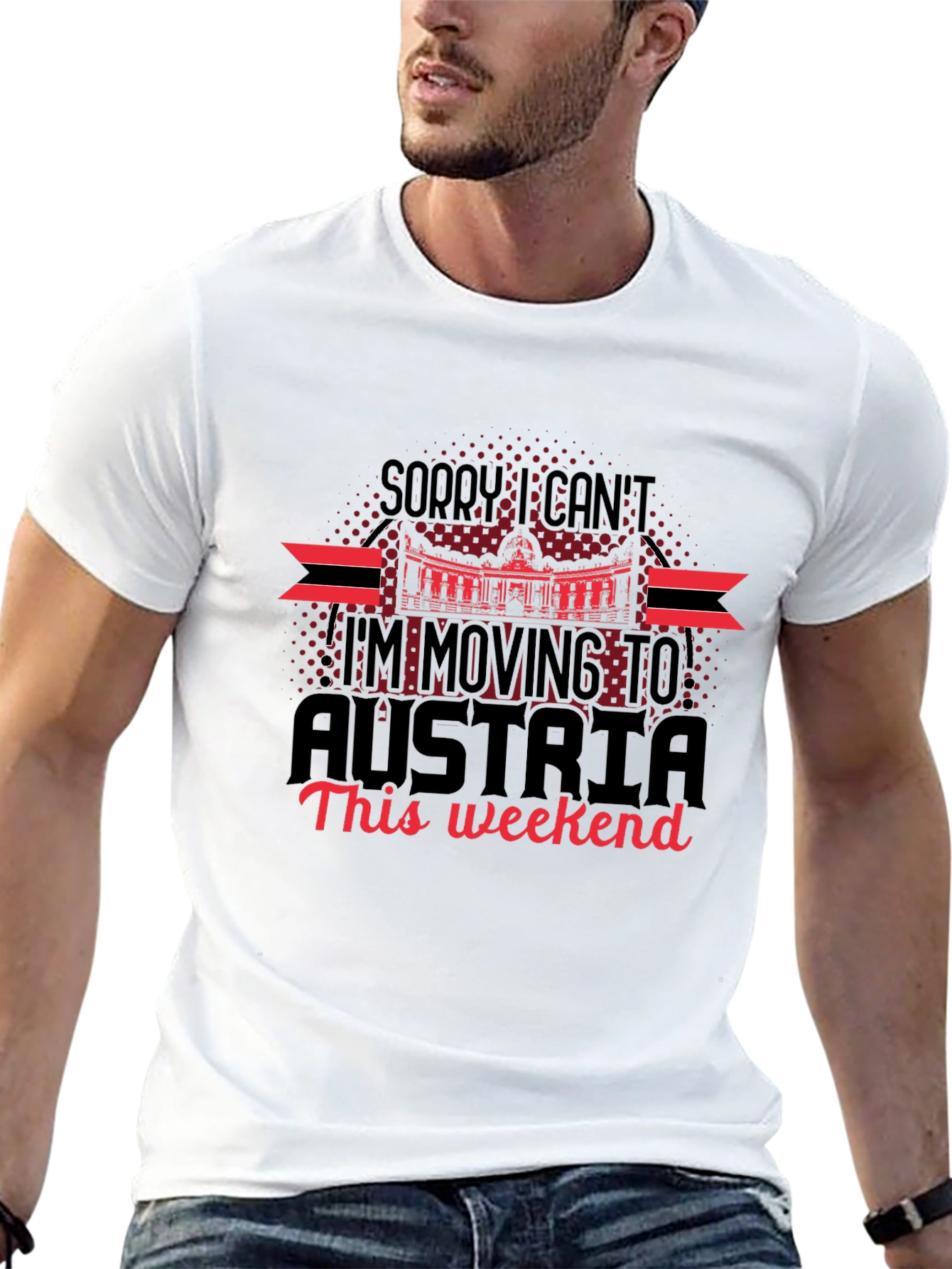 Moving to Austria T-Shirt | Humorous Graphic Tee