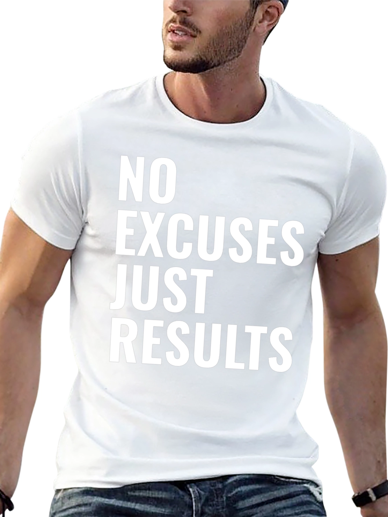 No Excuses Just Results Graphic Tee