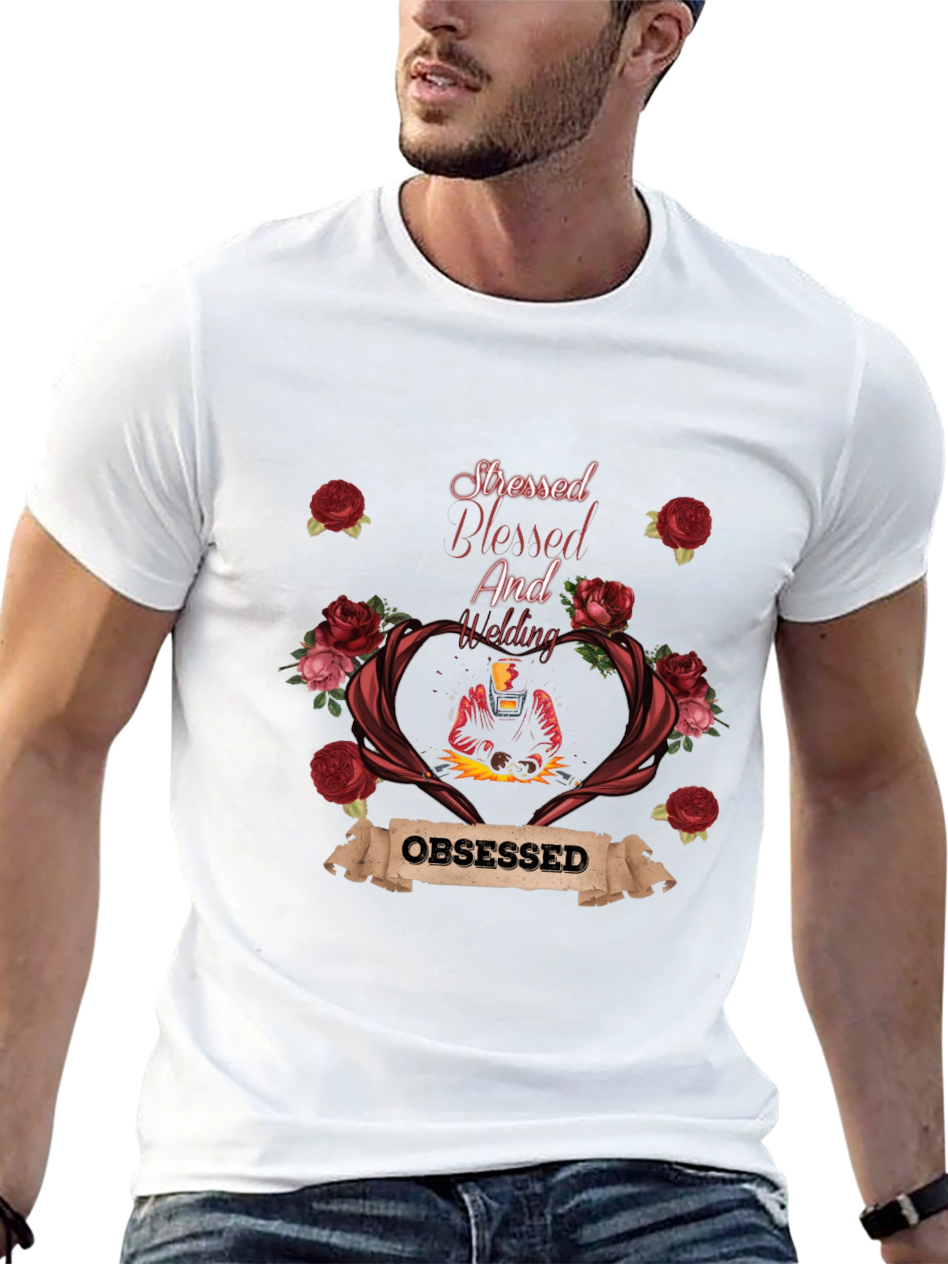 Stressed Blessed And Welding Obsessed T-Shirt