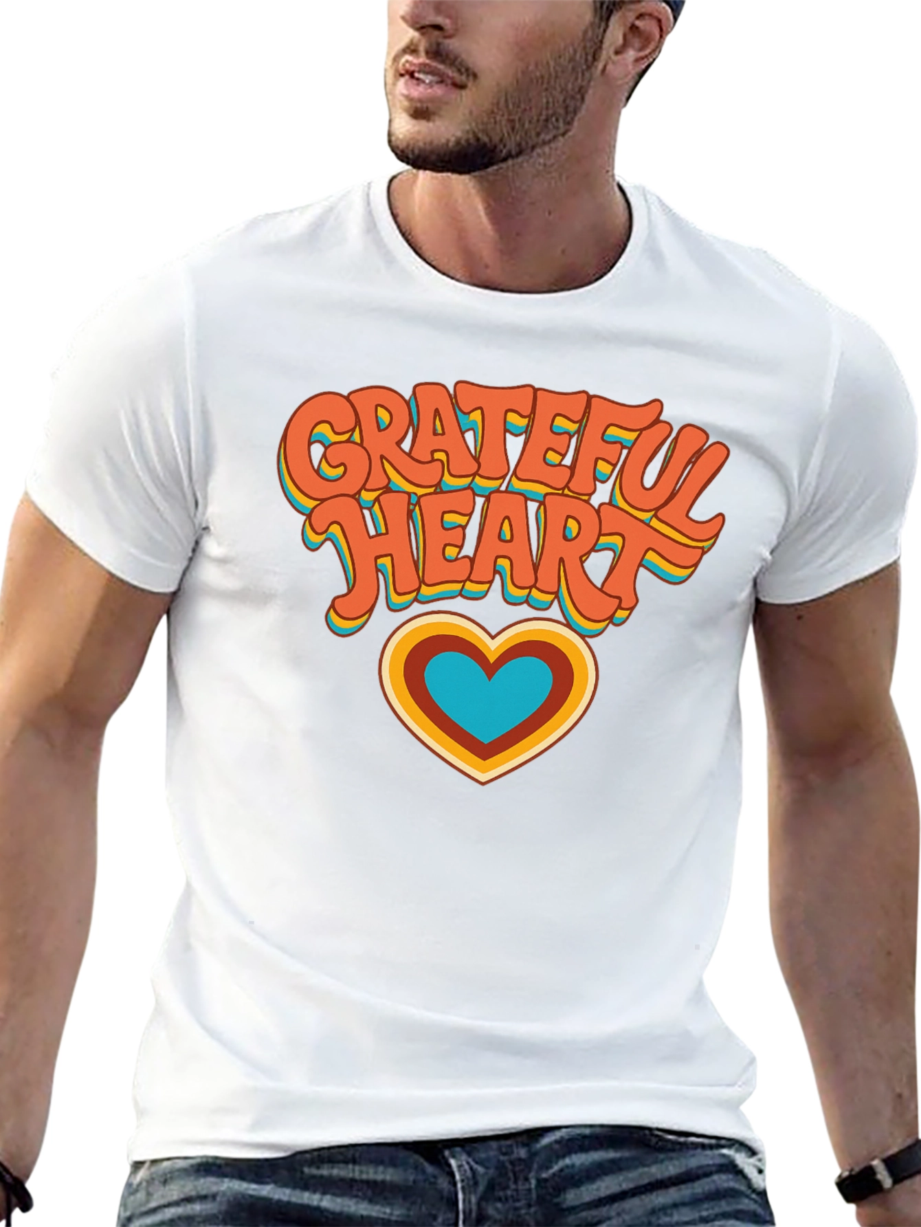 Grateful Heart Retro T-Shirt