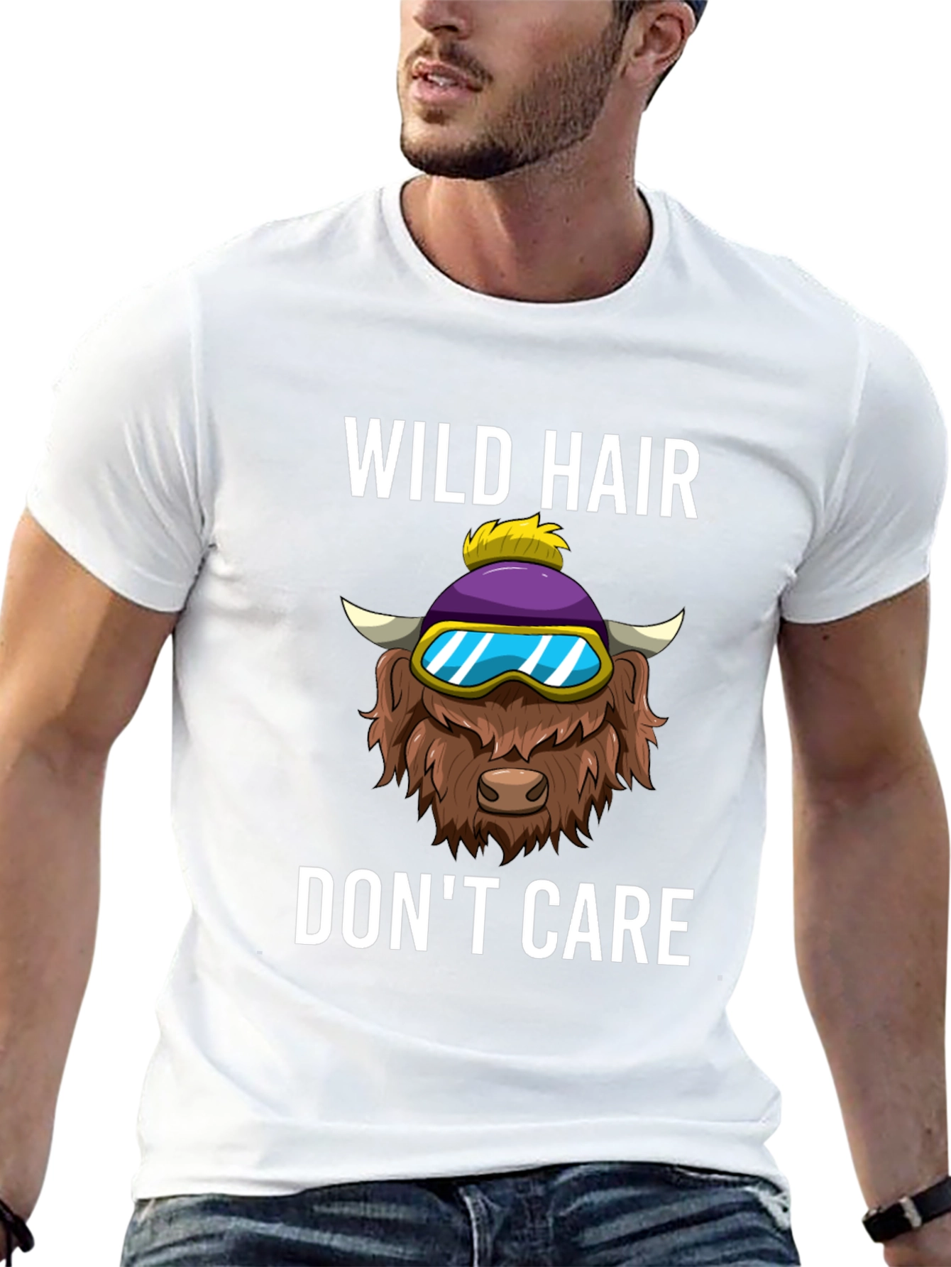 Wild Hair Dont Care Graphic Tee