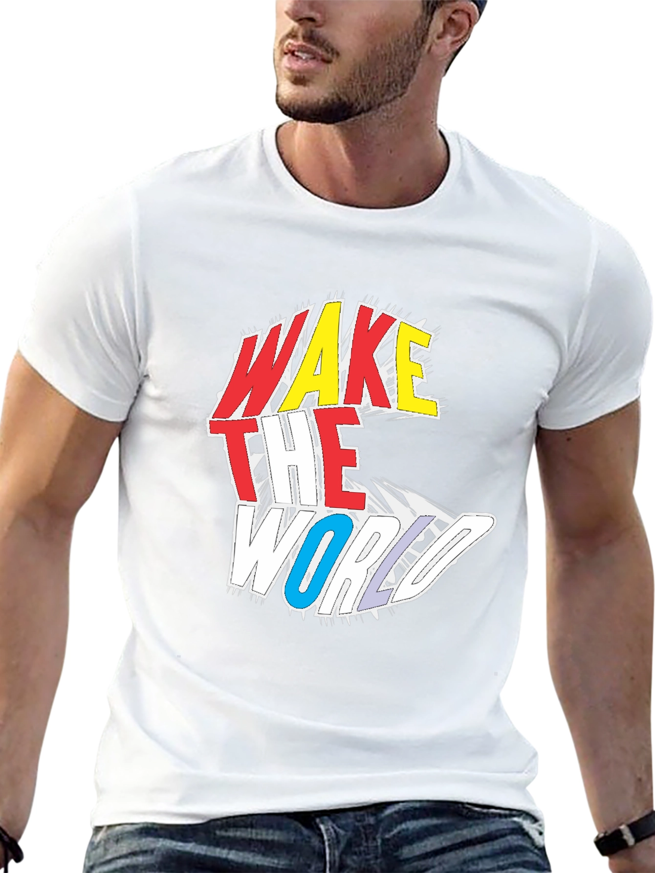 Wake The World Graphic Tee - Black